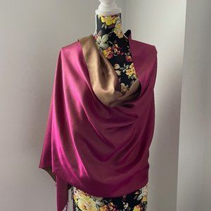 100% Silk Scarf from India - 2 tones